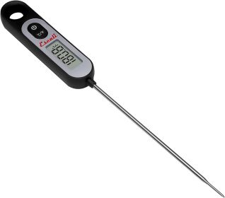 Escali AH1 Stainless Steel Oven Safe Meat Thermometer; Extra Large 2.5-inches Dial; Temperature Labeled for Beef; Poultry; Pork; and Veal Silver (Color: Digital Black)